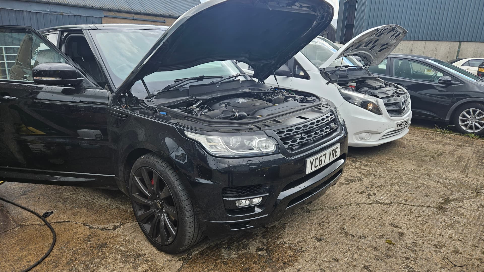 Range Rover Sport and Mercedes Vito in for remapping and DPF work